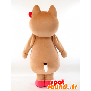 Mascot Ken Swan, brown teddy - MASFR26052 - Yuru-Chara Japanese mascots