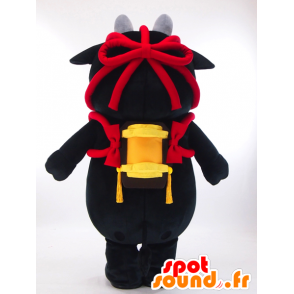 Hanada Mai Taro, rote und schwarze Kuh, sehr erfolgreich Maskottchen - MASFR26053 - Yuru-Chara japanischen Maskottchen