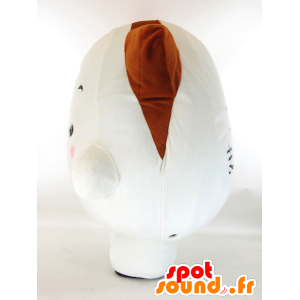 Mascot stor hvit og brun kattunge - MASFR26055 - Yuru-Chara japanske Mascots
