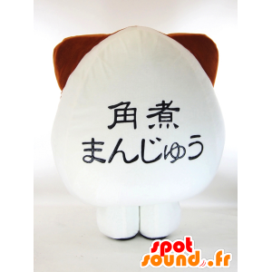 Gatinho branco e castanho grande Mascot - MASFR26055 - Yuru-Chara Mascotes japoneses