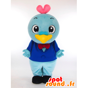 Mascota Corazón-kun, pájaro azul - MASFR26057 - Yuru-Chara mascotas japonesas