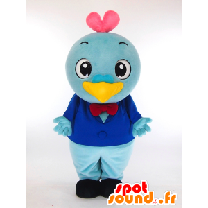 Hart-kun mascotte, blauwe vogel - MASFR26057 - Yuru-Chara Japanse Mascottes
