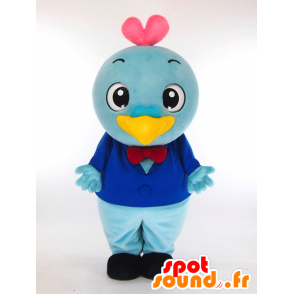 Heart-kun mascot, blue bird - MASFR26057 - Yuru-Chara Japanese mascots