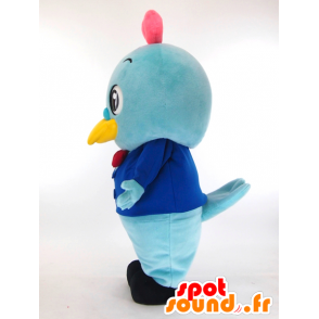 Coração-kun mascote, pássaro azul - MASFR26057 - Yuru-Chara Mascotes japoneses