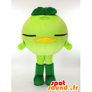 Mascot Akapakkun, vihreät lintu silmät kiinni - MASFR26058 - Mascottes Yuru-Chara Japonaises