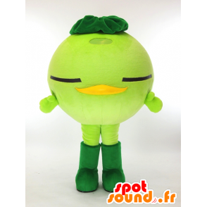 Mascota Akapakkun, pájaro verde con los ojos cerrados - MASFR26058 - Yuru-Chara mascotas japonesas