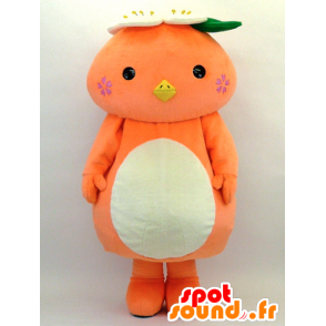 Mimatsupa mascotte, bianco e arancio verde uccello - MASFR26060 - Yuru-Chara mascotte giapponese