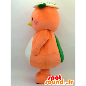 Mascot Mimatsupa, hvit og grønn oransje fugl - MASFR26060 - Yuru-Chara japanske Mascots