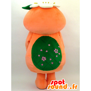 Mascot Mimatsupa, pássaro branco laranja e verde - MASFR26060 - Yuru-Chara Mascotes japoneses