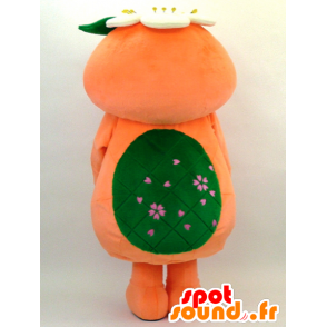 Mascotte de Mimatsupa, oiseau orange blanc et vert - MASFR26060 - Mascottes Yuru-Chara Japonaises