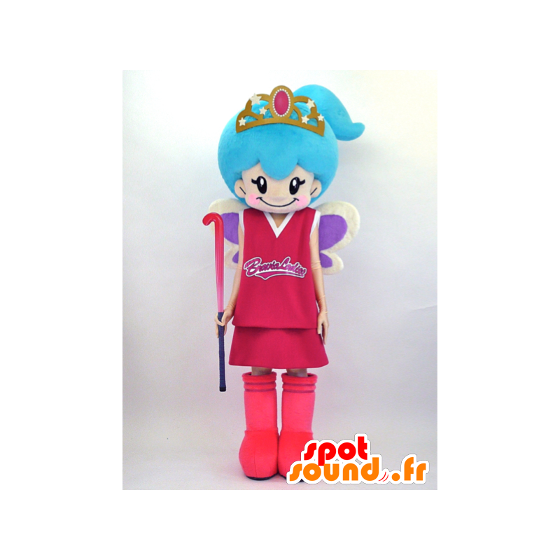 ラヴィのマスコット、青い髪の王女-MASFR26061-日本のゆるキャラのマスコット