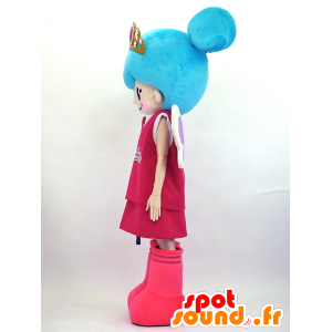 Ravi-Maskottchen, blauhaarige Prinzessin