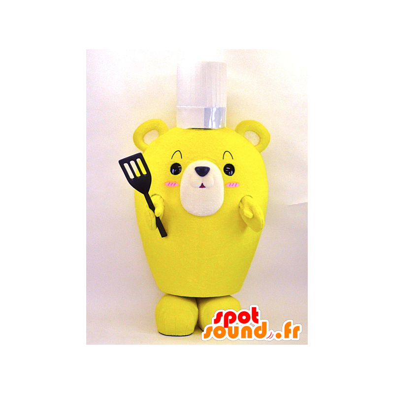 Cook yellow teddy mascot - MASFR26063 - Yuru-Chara Japanese mascots