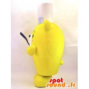 Cook yellow teddy mascot - MASFR26063 - Yuru-Chara Japanese mascots