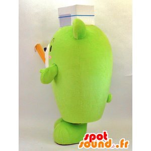Verde cozinheiro Teddy Mascot - MASFR26064 - Yuru-Chara Mascotes japoneses