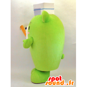 Cook green teddy mascot - MASFR26064 - Yuru-Chara Japanese mascots