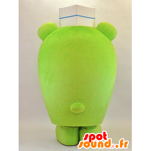 Mascotte de nounours cuisinier vert - MASFR26064 - Mascottes Yuru-Chara Japonaises