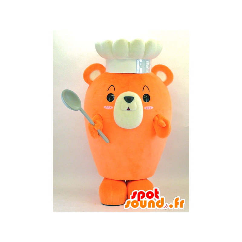 Cuocere arancione orso mascotte - MASFR26065 - Yuru-Chara mascotte giapponese