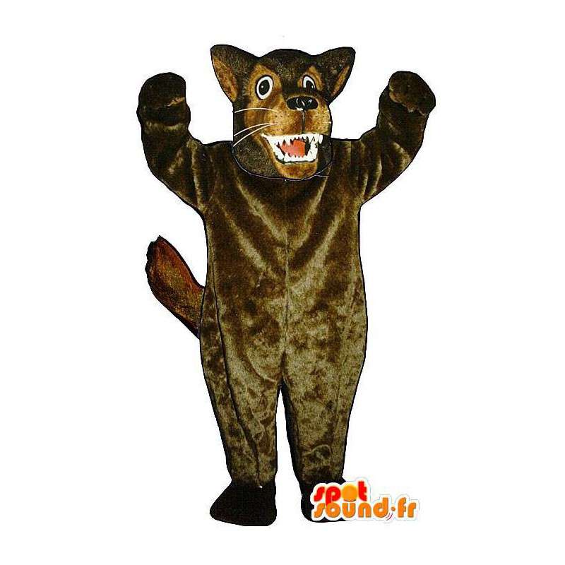 Mascota del lobo feroz, marrón - MASFR006874 - Mascotas lobo