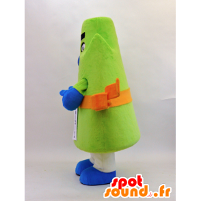 Miyoko mascot, green mountain with an orange belt - MASFR26066 - Yuru-Chara Japanese mascots