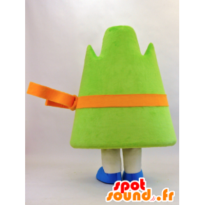 Mascota Miyoko, montaña verde con una cinta de color naranja - MASFR26066 - Yuru-Chara mascotas japonesas