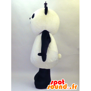 Mascota Rupura, panda blanco y negro, suave y peludo - MASFR26071 - Yuru-Chara mascotas japonesas