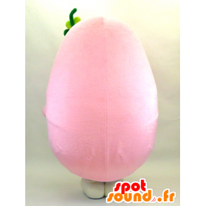 Mascot Fuwari, roze en wit man, mollig en rond - MASFR26072 - Yuru-Chara Japanse Mascottes