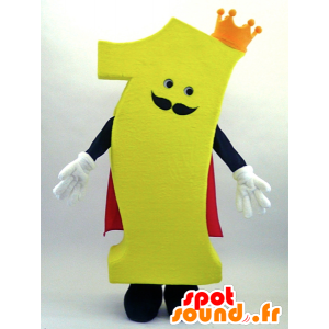 Ichipachikingu mascot, number 1 with cape and crown - MASFR26074 - Yuru-Chara Japanese mascots