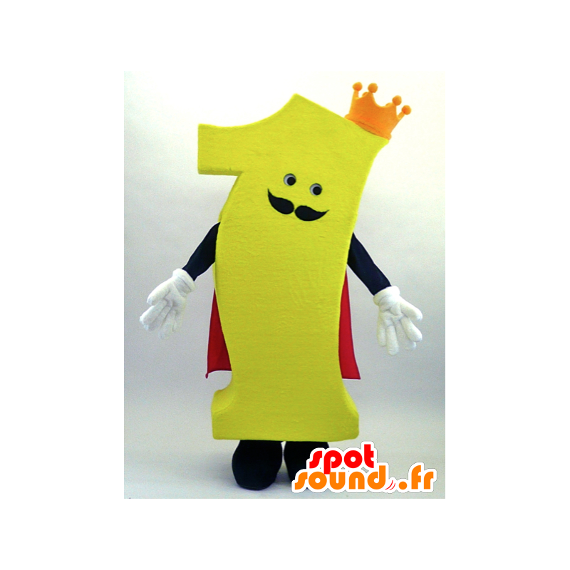 Ichipachikingu mascot, number 1 with cape and crown - MASFR26074 - Yuru-Chara Japanese mascots