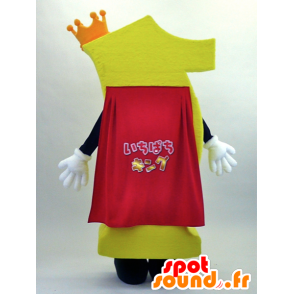 Mascot Ichipachikingu, figuur 1 met cape en kroon - MASFR26074 - Yuru-Chara Japanse Mascottes