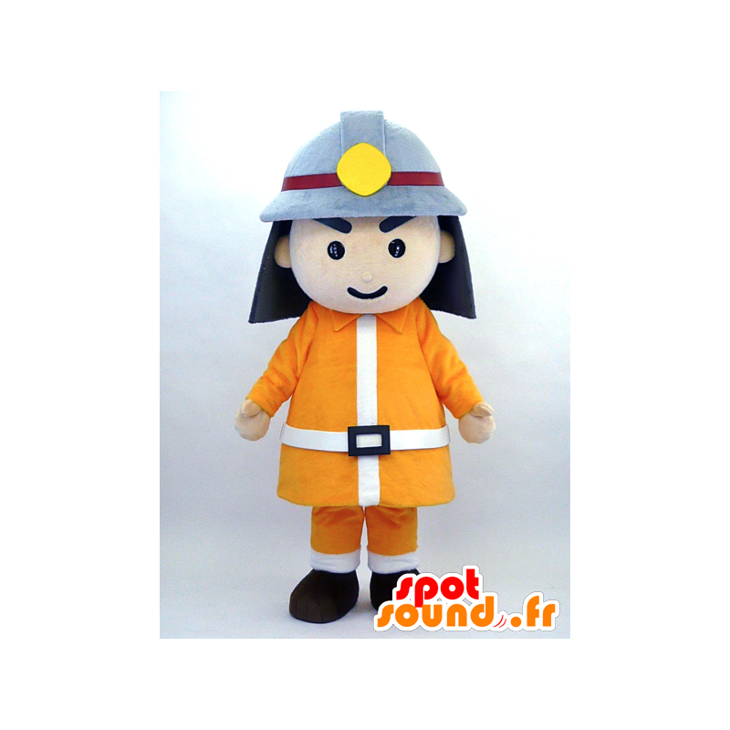 ShoFutoshi kun mascota, bombero uniforme naranja - MASFR26075 - Yuru-Chara mascotas japonesas