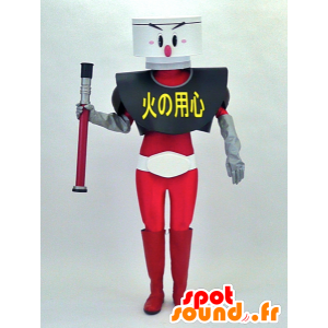 Kasaoka maskot, brandmand - Spotsound maskot kostume