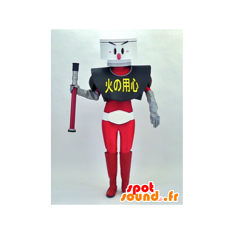 Kasaoka maskot, brandmand - Spotsound maskot kostume