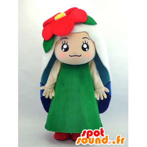 Gotori mascot, camellia flower with a veil - MASFR26078 - Yuru-Chara Japanese mascots