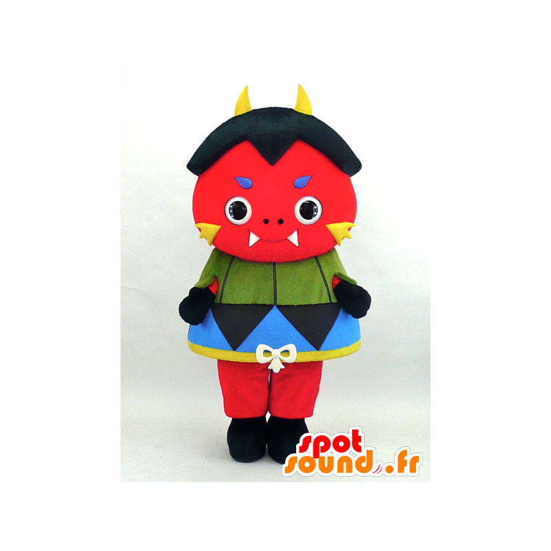 Brahmin-chan mascot, red devil with horns - MASFR26079 - Yuru-Chara Japanese mascots