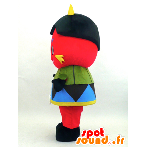 ブラフミンちゃんのマスコット、角のある赤いインプ-MASFR26079-日本のゆるキャラのマスコット