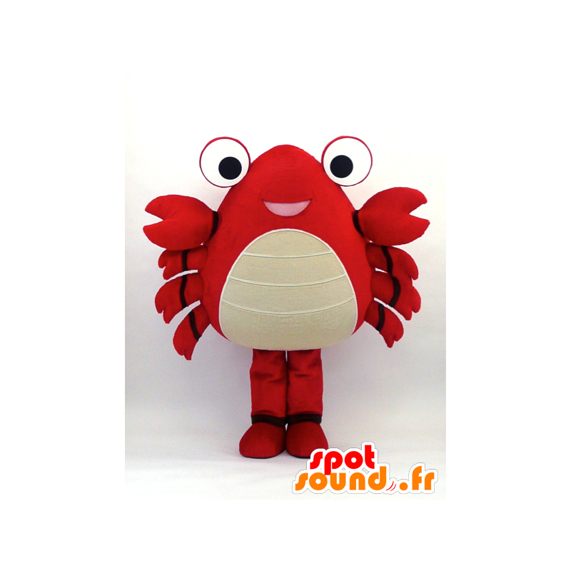 Rosso e bianco granchio mascotte - MASFR26081 - Yuru-Chara mascotte giapponese