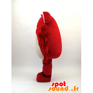 Mascotte de crabe rouge et blanc - MASFR26081 - Mascottes Yuru-Chara Japonaises