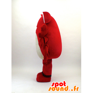 Punainen ja valkoinen rapu maskotti - MASFR26081 - Mascottes Yuru-Chara Japonaises