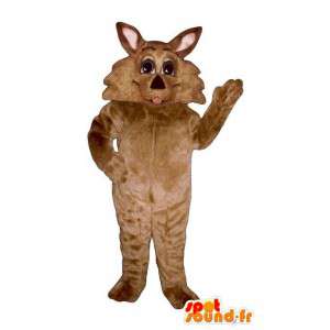 Brown cane mascotte. Costume Cucciolo - MASFR006879 - Mascotte cane