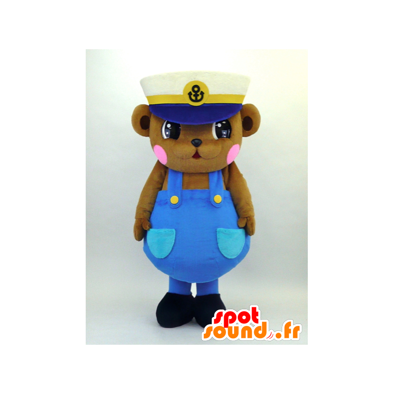 Paul-kun mascot, brown squirrel in blue overalls - MASFR26084 - Yuru-Chara Japanese mascots