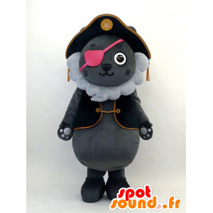 Mascot Kron, katzenartig Piraten-Outfit - MASFR26085 - Yuru-Chara japanischen Maskottchen