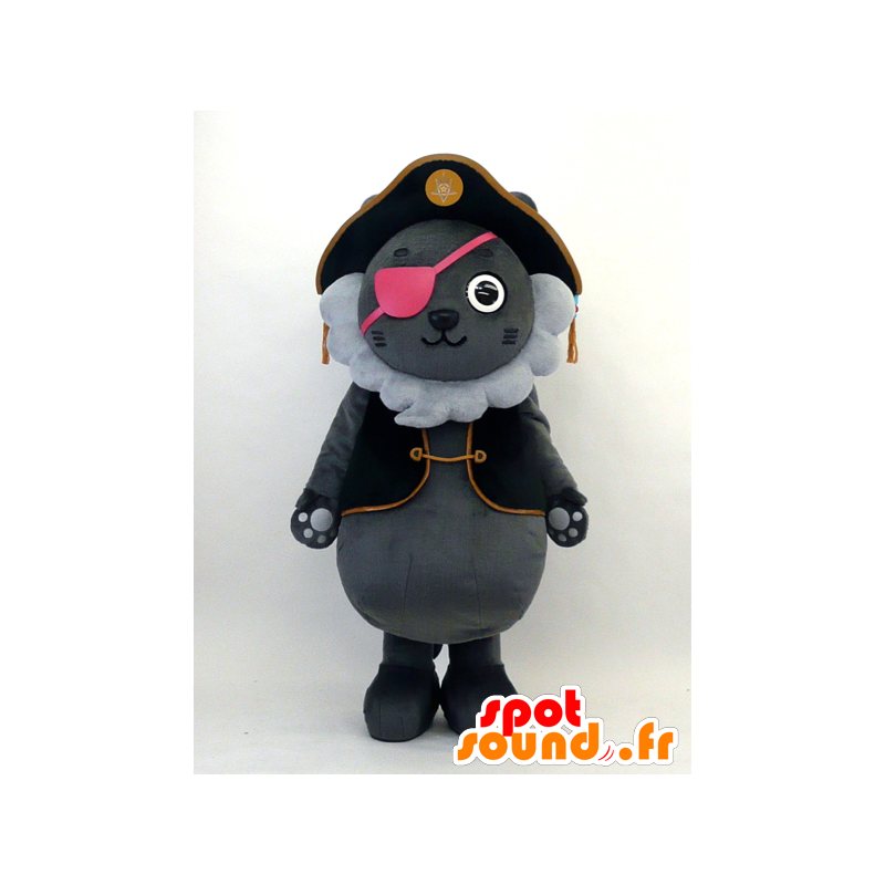 Mascot Kron, katzenartig Piraten-Outfit - MASFR26085 - Yuru-Chara japanischen Maskottchen