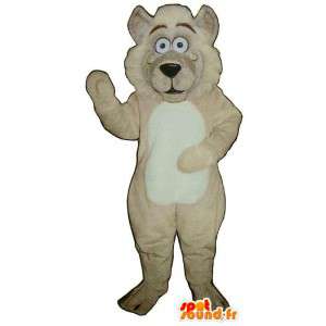 Mascotte de lion beige en peluche. Costume de lion - MASFR006880 - Mascottes Lion