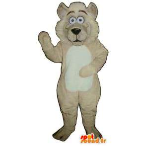 Beige leijona maskotti muhkeat. Lion Costume - MASFR006880 - Lion Maskotteja