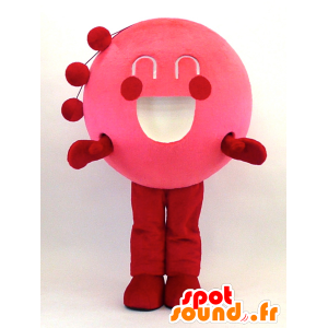 Kenzo-kun mascot, round pink fish - MASFR26086 - Yuru-Chara Japanese mascots