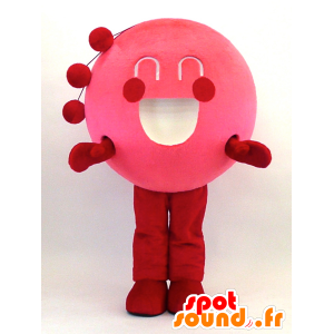 Mascot Kenzo-kun, peixe redondo rosa - MASFR26086 - Yuru-Chara Mascotes japoneses