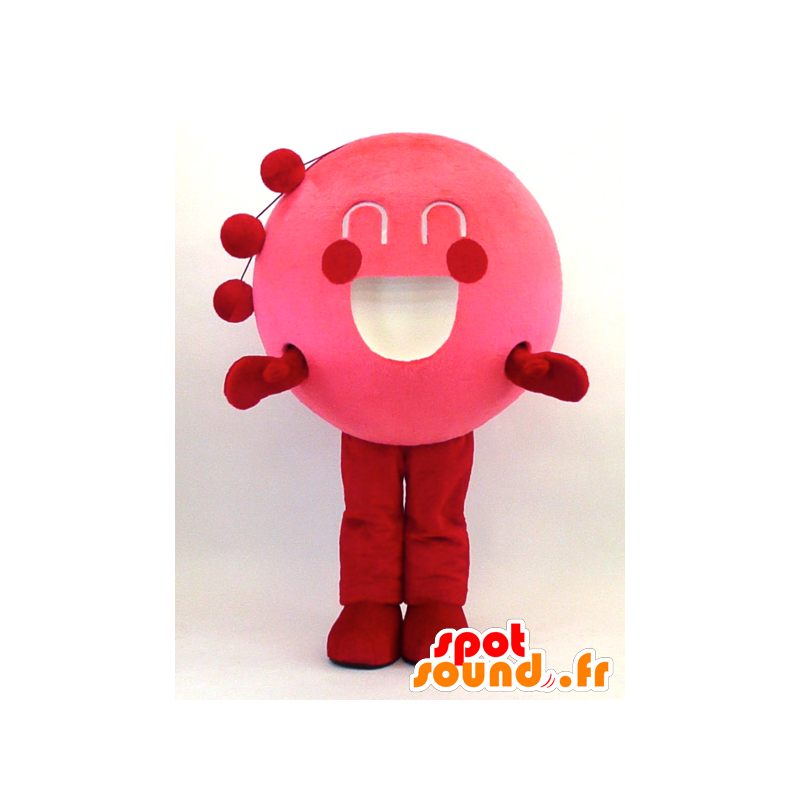 Mascotte de Kenzo-kun, poisson rond rose - MASFR26086 - Mascottes Yuru-Chara Japonaises