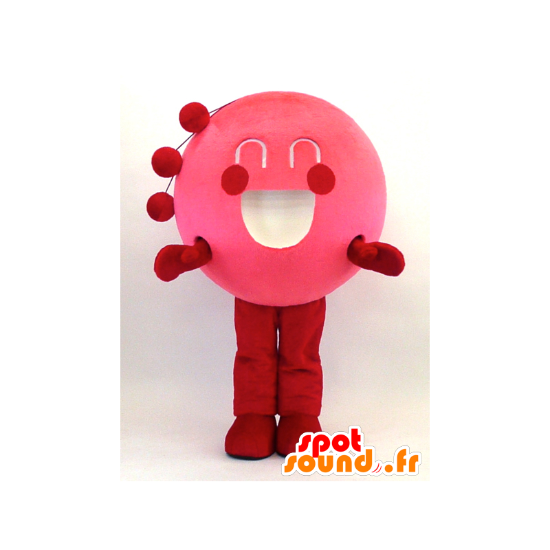 Kenzo-kun maskot, rosa rund fisk - Spotsound maskot