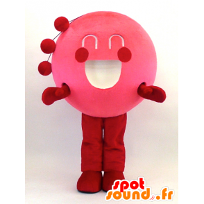 Kenzo-kun mascot, round pink fish - MASFR26086 - Yuru-Chara Japanese mascots